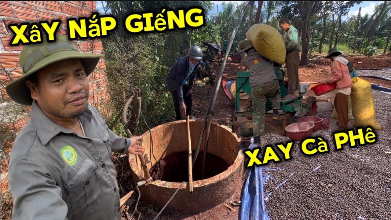 PHỤ GIÚP BỐ MẸ LÀM NẮP GIẾNG VÀ XAY ￼CÀ PHÊ CHO NHÀ ANH CẢ SINH NĂM 1993 
