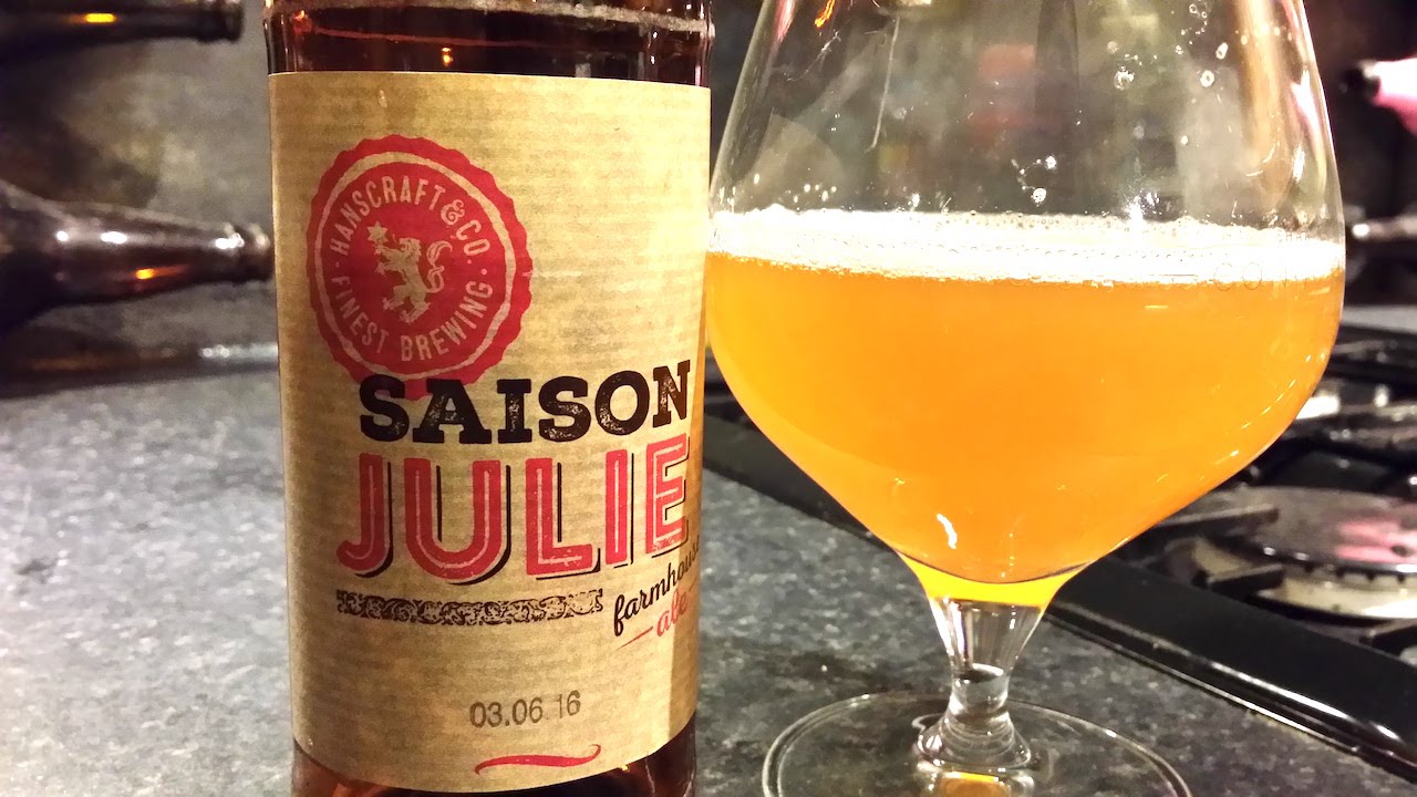 (4K) Hanscraft & Co Saison Julie , B&uuml;rgerliches Brauhaus Wiesen | German Craft Beer Review