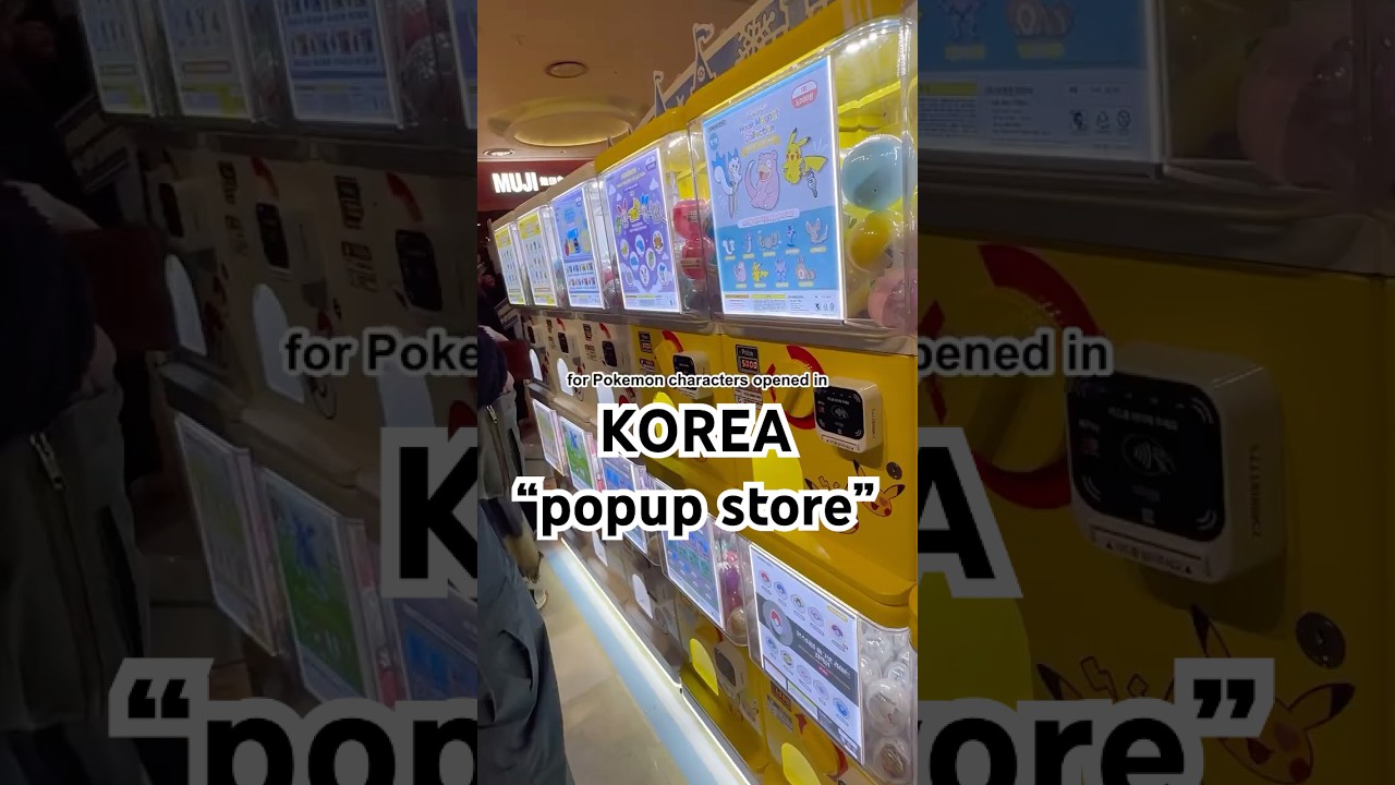 pop-up store for Pok&eacute;mon! #kpop #koreatravels #travel #pokemon #department #festival #korea #korean
