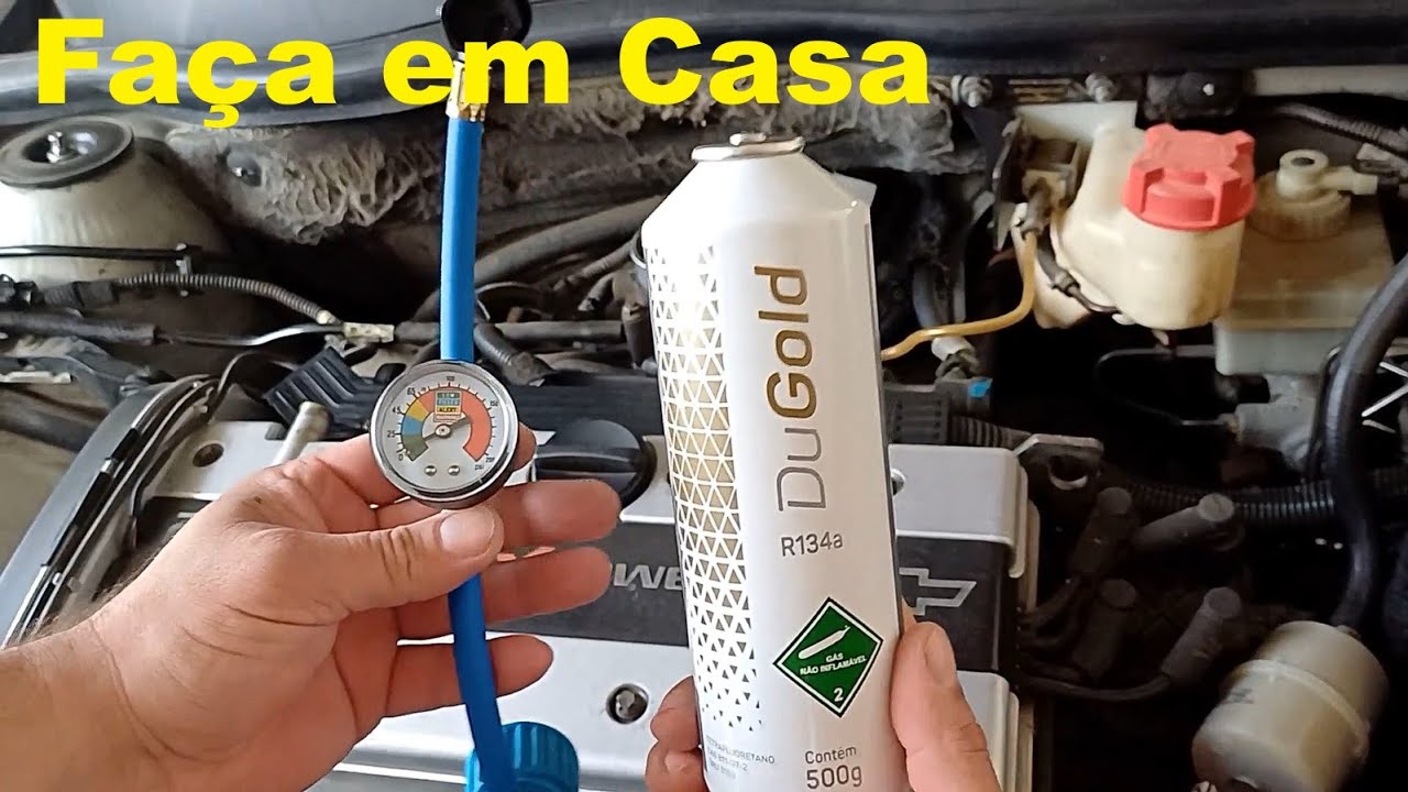 Como fazer recarga de Gás no Ar-condicionado do Vectra