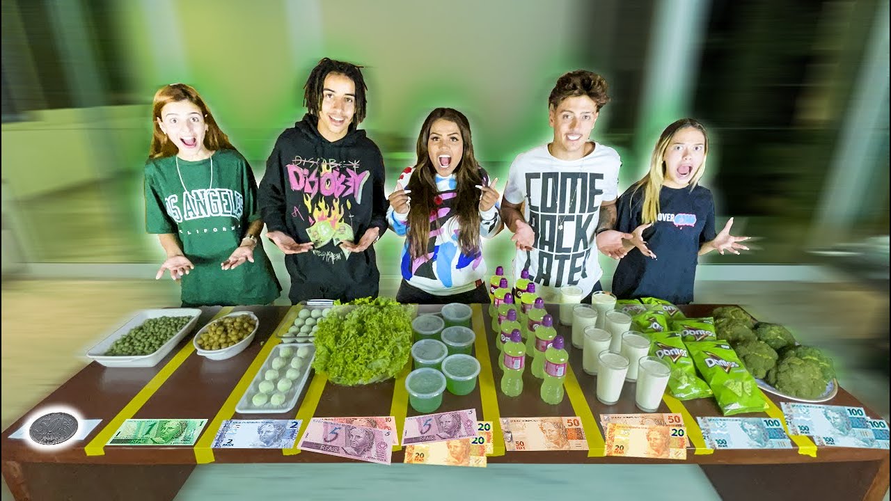 TODA COMIDA VERDE QUE VOCÊ COMER EU VOU PAGAR!!!