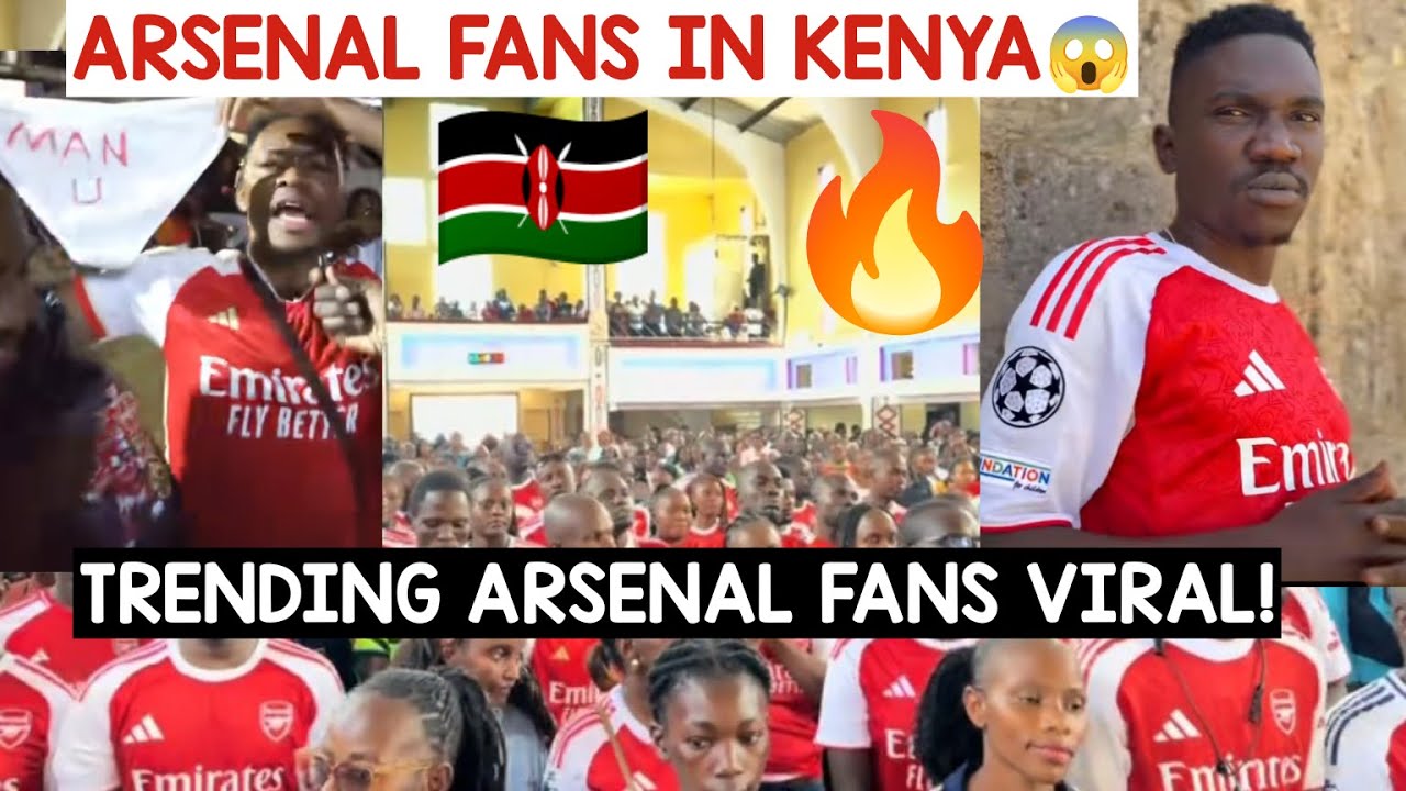 ARSENAL FANS IN KENYA TRENDING🔥 Arsenal vs Manchester united viral reaction 😱