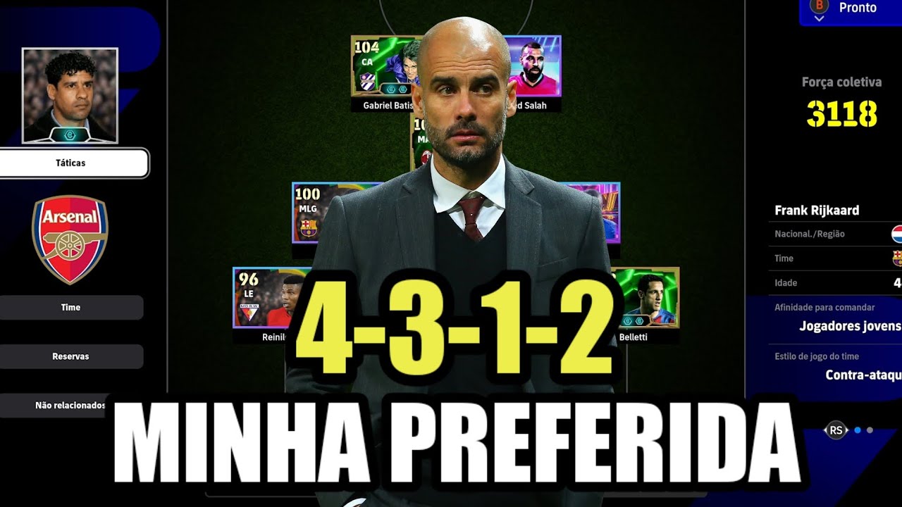 COMO MONTAR CORRETAMENTE a 4-3-1-2 - formação que MAIS ME DEU RESULTADOS - eFootball 25