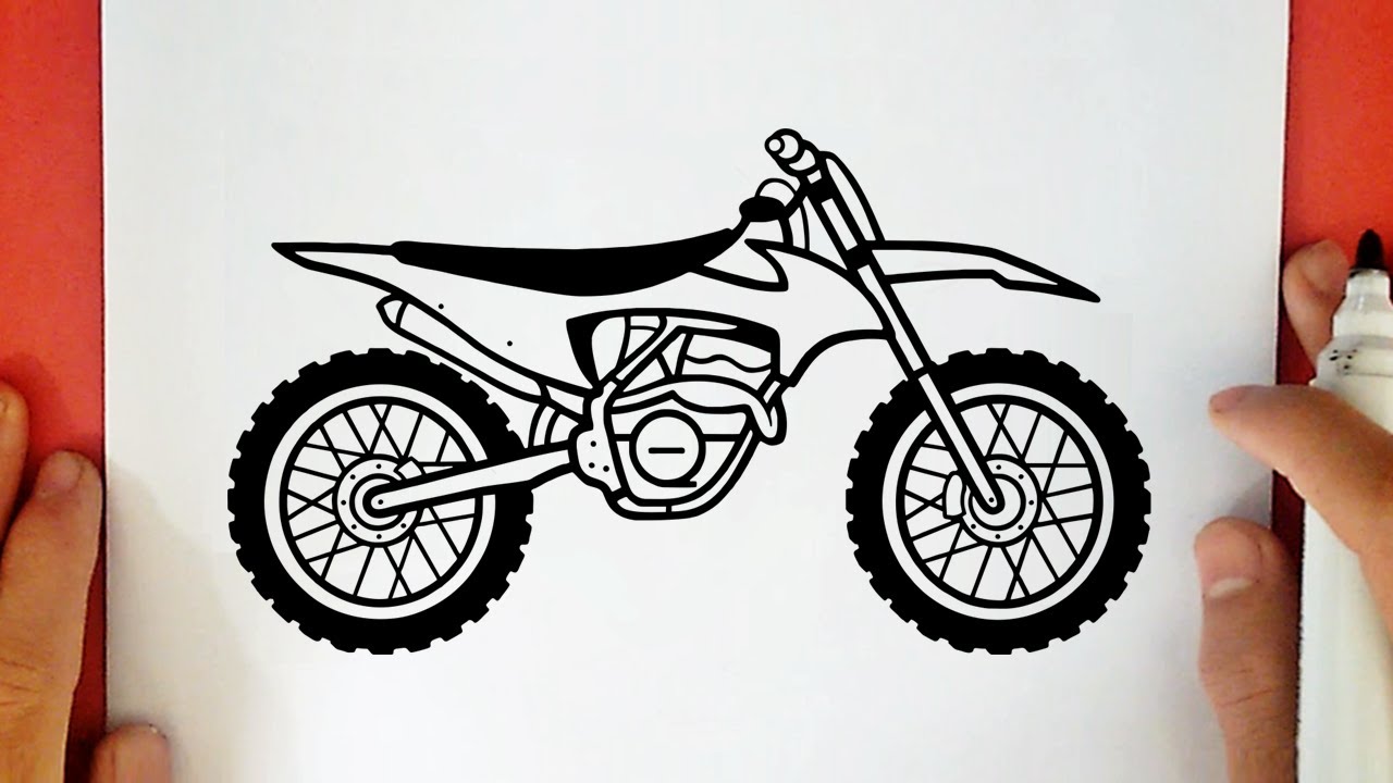 COMMENT DESSINER UNE MOTO CROSS