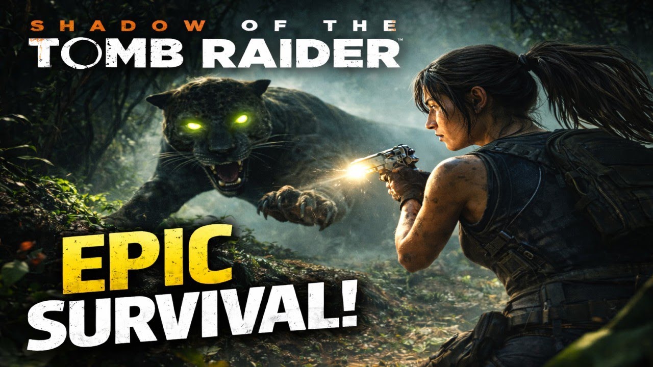 I Was HUNTED By A Panther 😳 | Shadow of the Tomb Raider LIVE #gaminglive