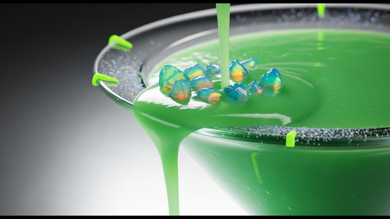 LUXURY ASMR | Crystal Cuisine: The Elixir of Jade Silk Purée Soup (8K Sensory Experience)