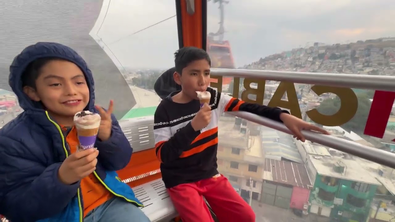 Conociendo el teleférico en Ecatepec Estado de México.😝