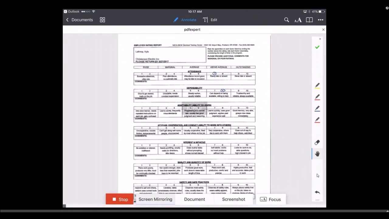 Edit PDF's using PDF Expert App