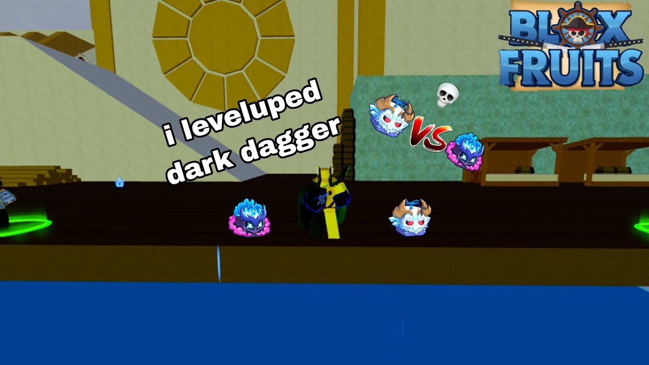i leveluped dark dagger & gas vs yeti in blox fruits | ROBLOX