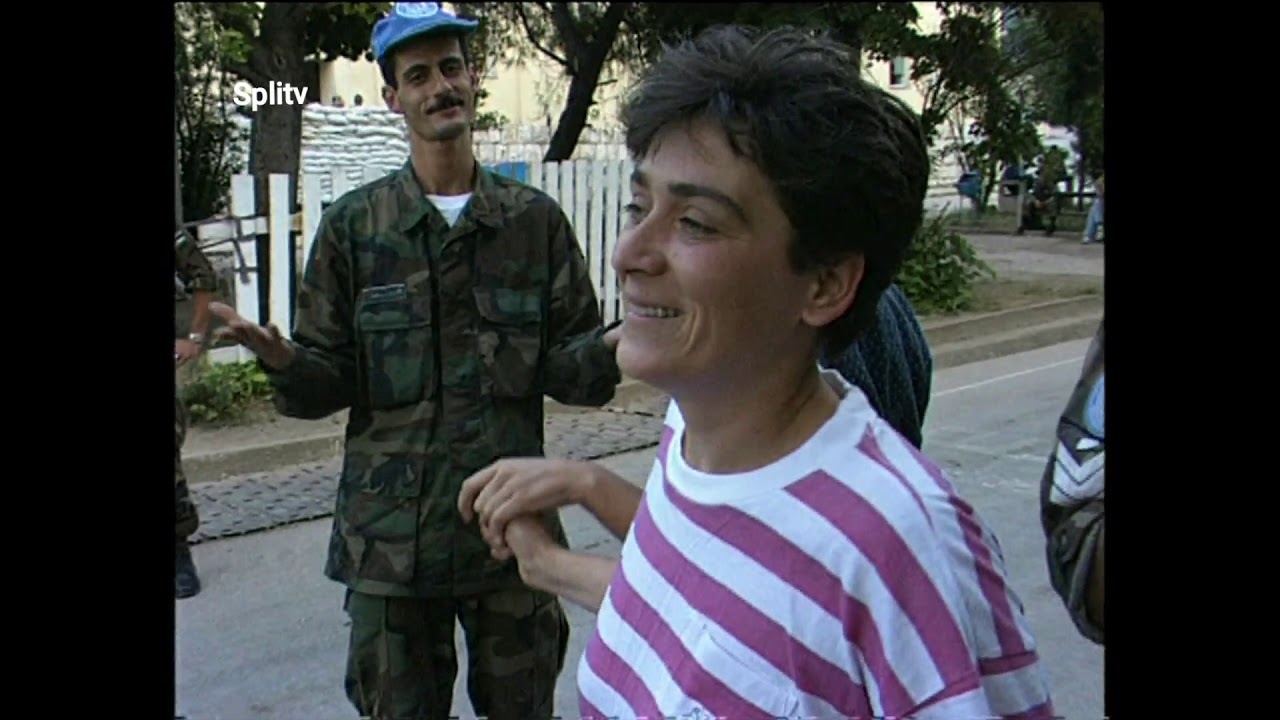 Knin 1995. Srbi u kampu UN-a par dana nakon 