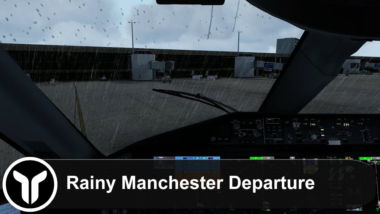 [P3D V4.4] Rainy Manchester Departure | Boeing 787-8 | TUI Fly | TOM35H