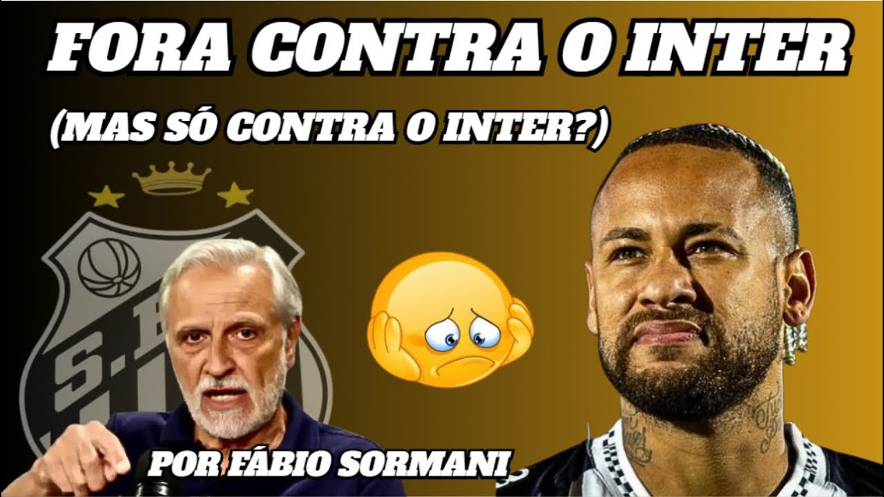 NEYMAR SENTE DORES NO JOELHO OPERADO E DEVE SER DESFALQUE CONTRA O INTER