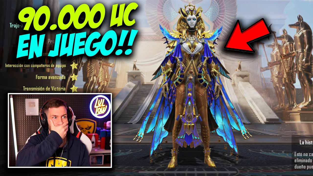 GASTO EXTREMO DE UC! SACANDO Y SUBIENDO LA NUEVA SKIN DE FARAON AL NIVEL MAXIMO!! PUBG MOBILE/LVLLOW