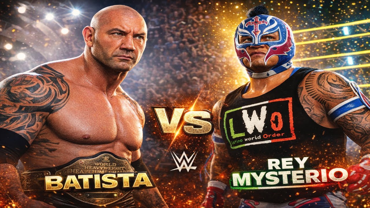 Batista DESTROYS Rey Mysterio in a No Holds Barred Match! Wwe2k25