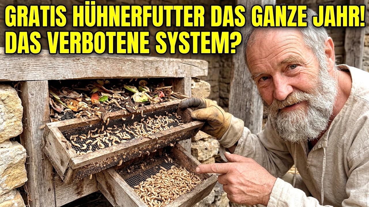 KOSTENLOSES Hühnerfutter Das Ganze Jahr: Das Madenfarm-System, Das Deine Hühner Versorgt