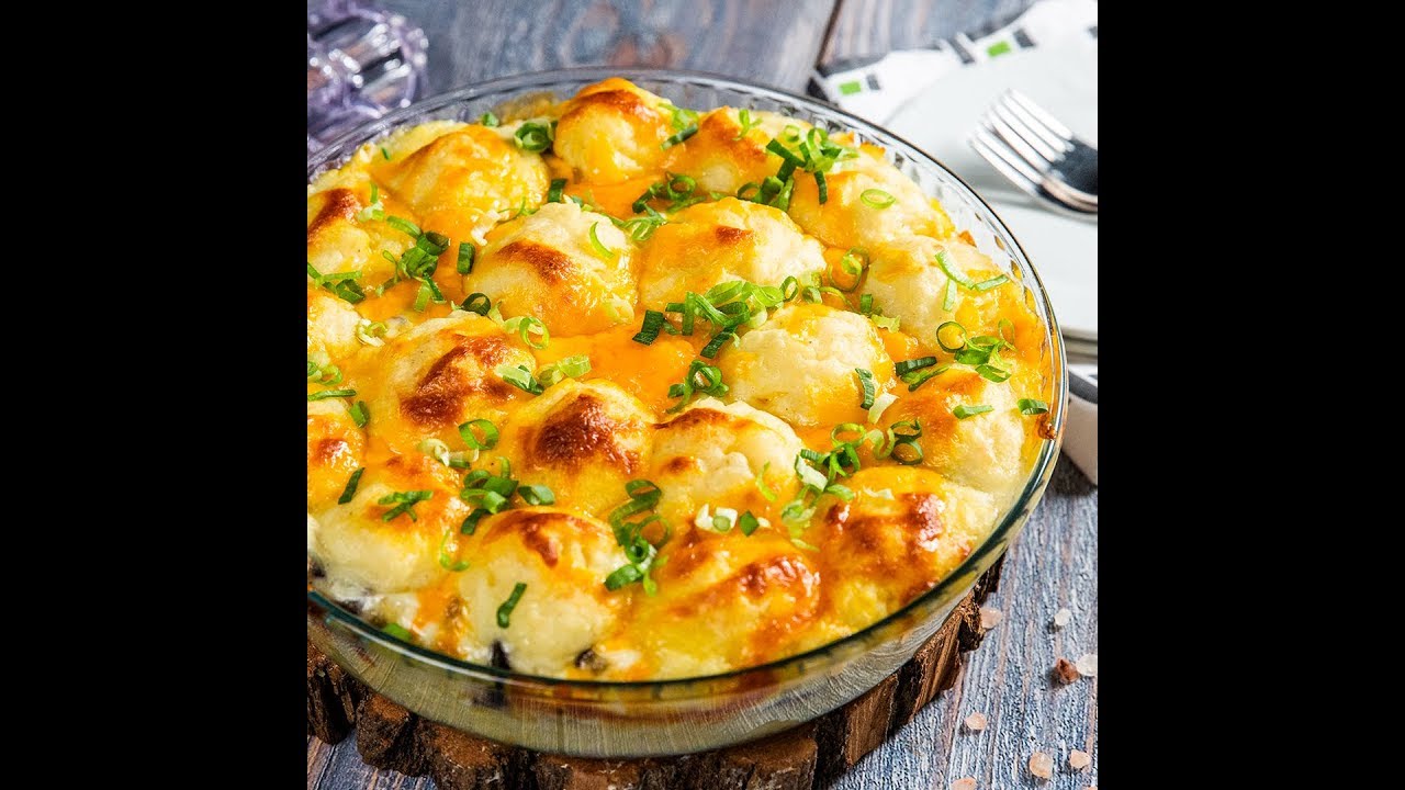Cheesy Mashed Potato and Eggplant Casserole