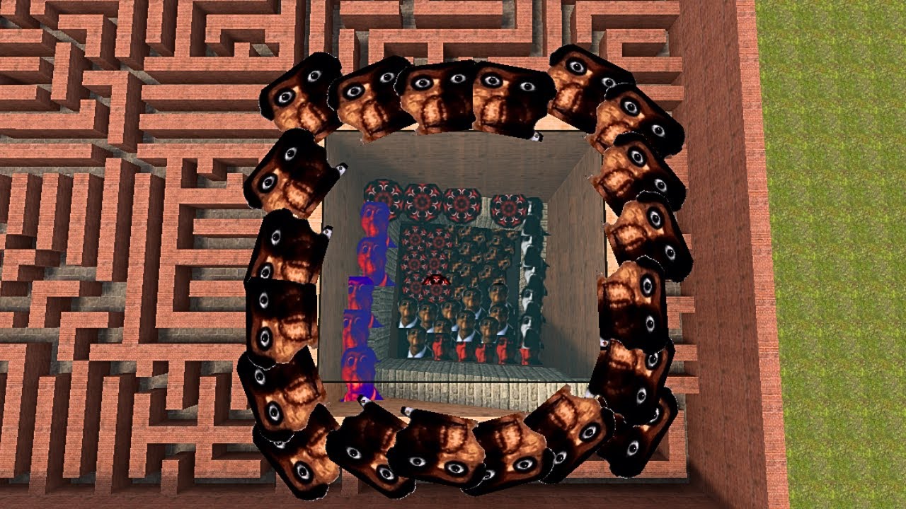 Nightmare Obunga faimly Chase me in the Big Maze !