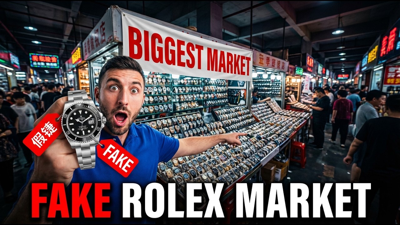 Inside The World’s BIGGEST Fake Rolex Market In China