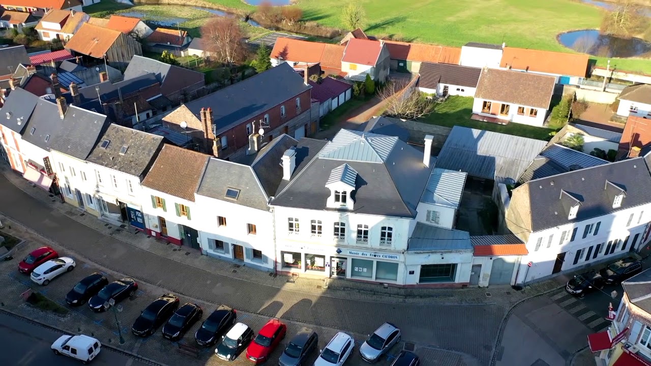Le canton de Rue vu du ciel