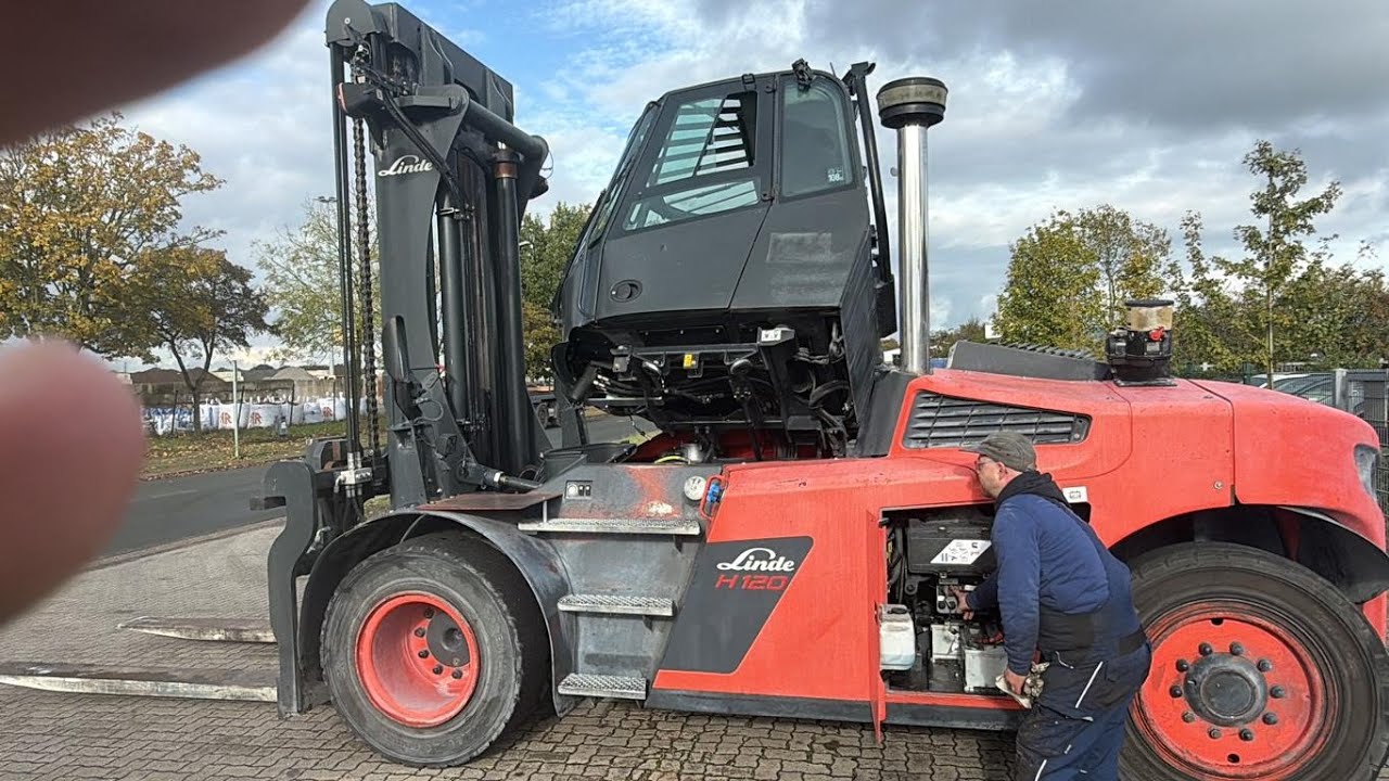D4157 Linde H120-02 Dieselforklift from 2017