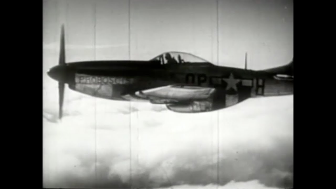 P-51 Mustang with WWII Footage