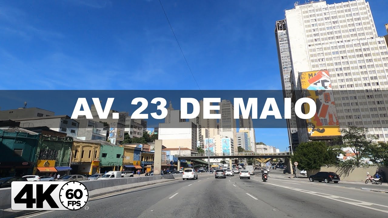 [4K60fps] Driving Av 23 de Maio Sao Paulo Brazil -MT4K-