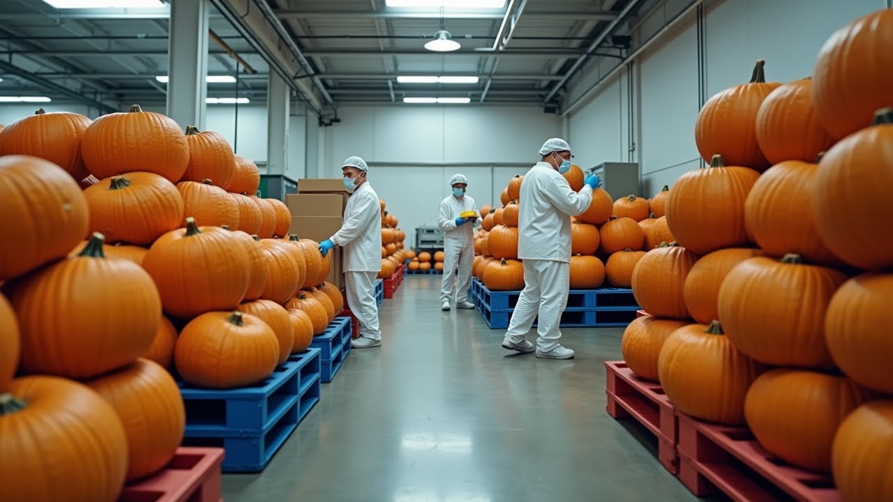 Inside the Pumpkin Factory (Full Process) – How Pumpkin Juice Becomes a Million-Dollar Product