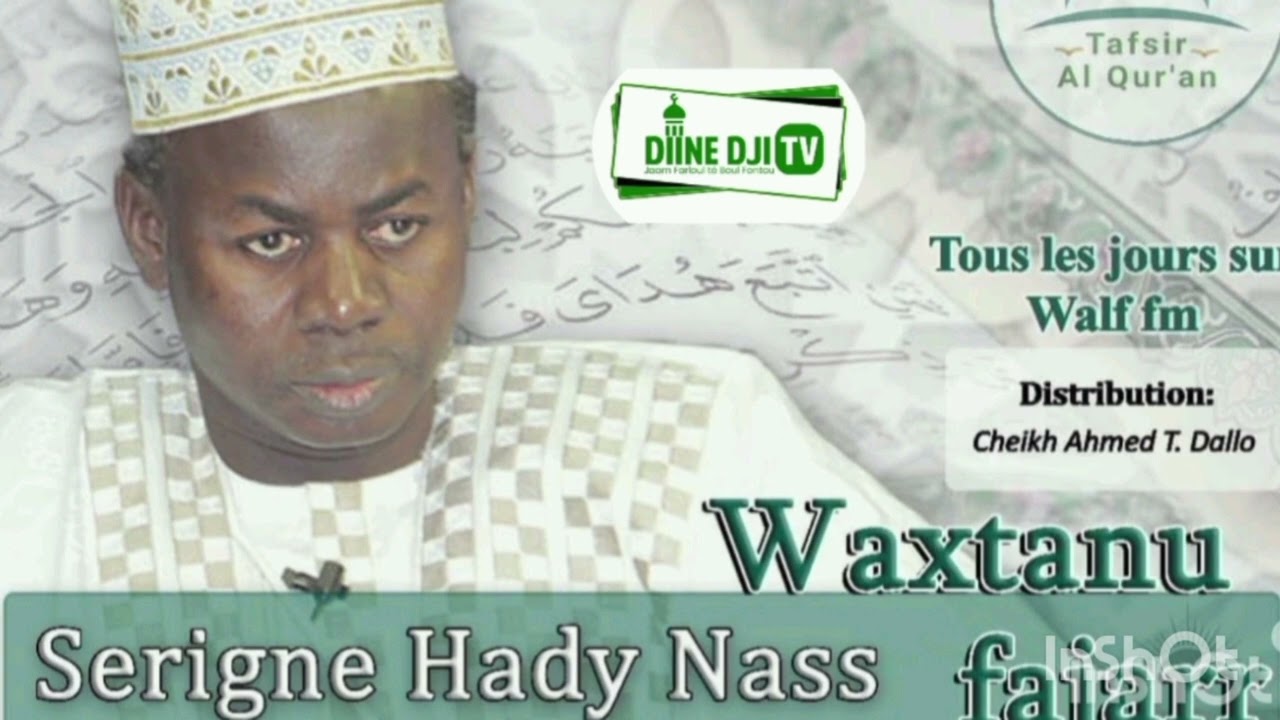 Waxtanou fadiar avec Serigne Hady Niass jeudi 19 mars 2026