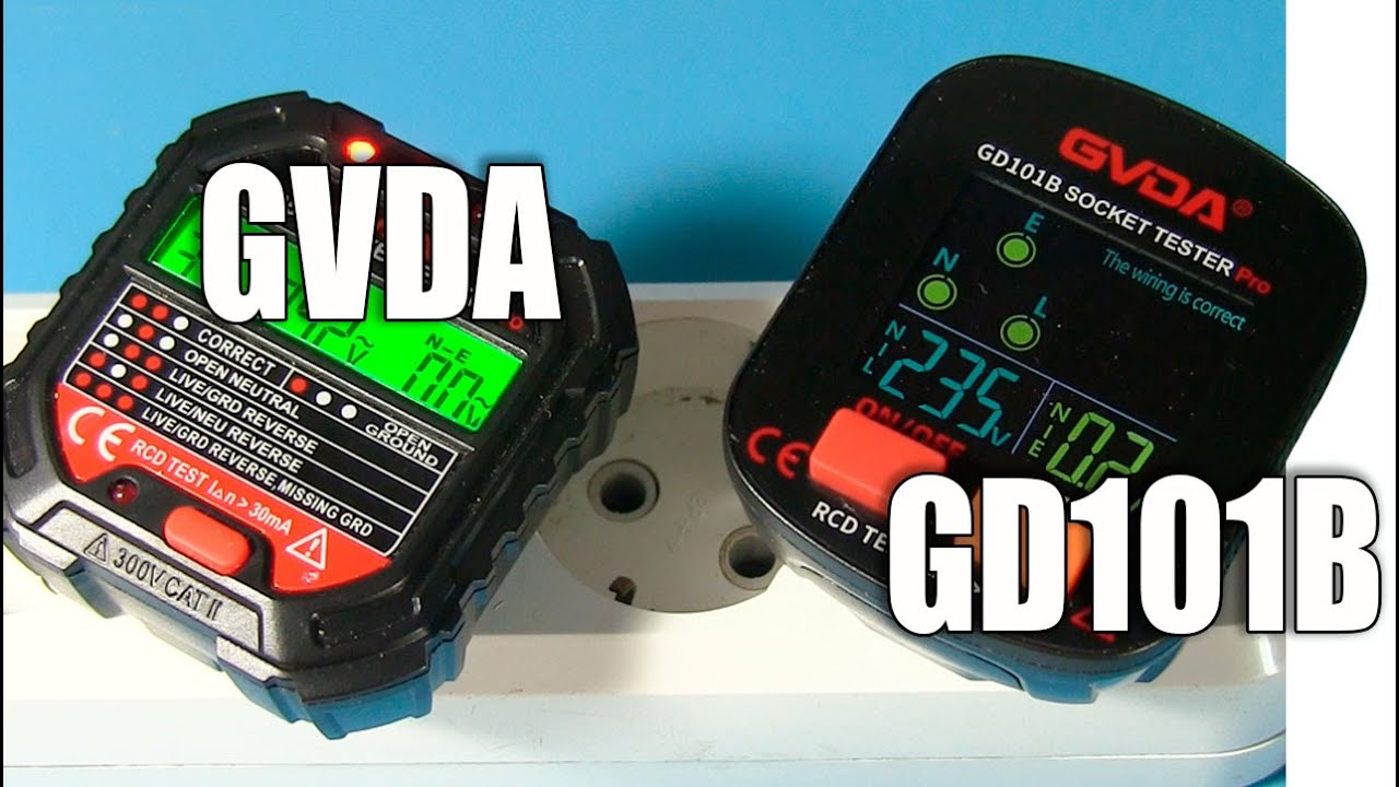 GVDA GD101B, тестер с нулевой линией полярности и проверкой фазы
