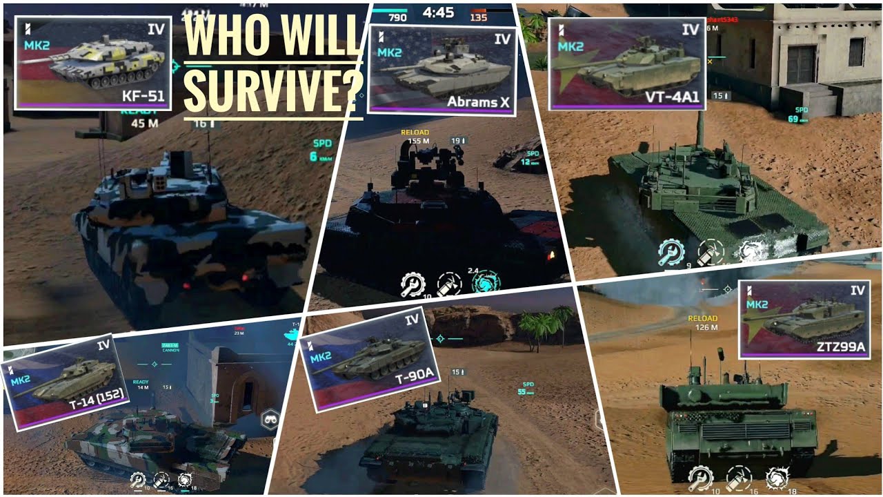 MWT Tank Battles tier 4 tanks armor durability   survival test gameplay