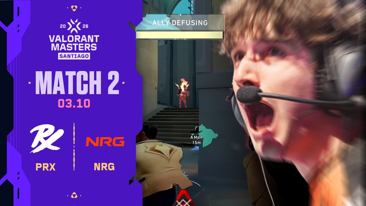 내가 봐줄게!!!!!!!! |  PRX vs NRG  | 플레이오프 9일차 MATCH 2 H/L 03.10 | 발로란트 마스터스 산티아고