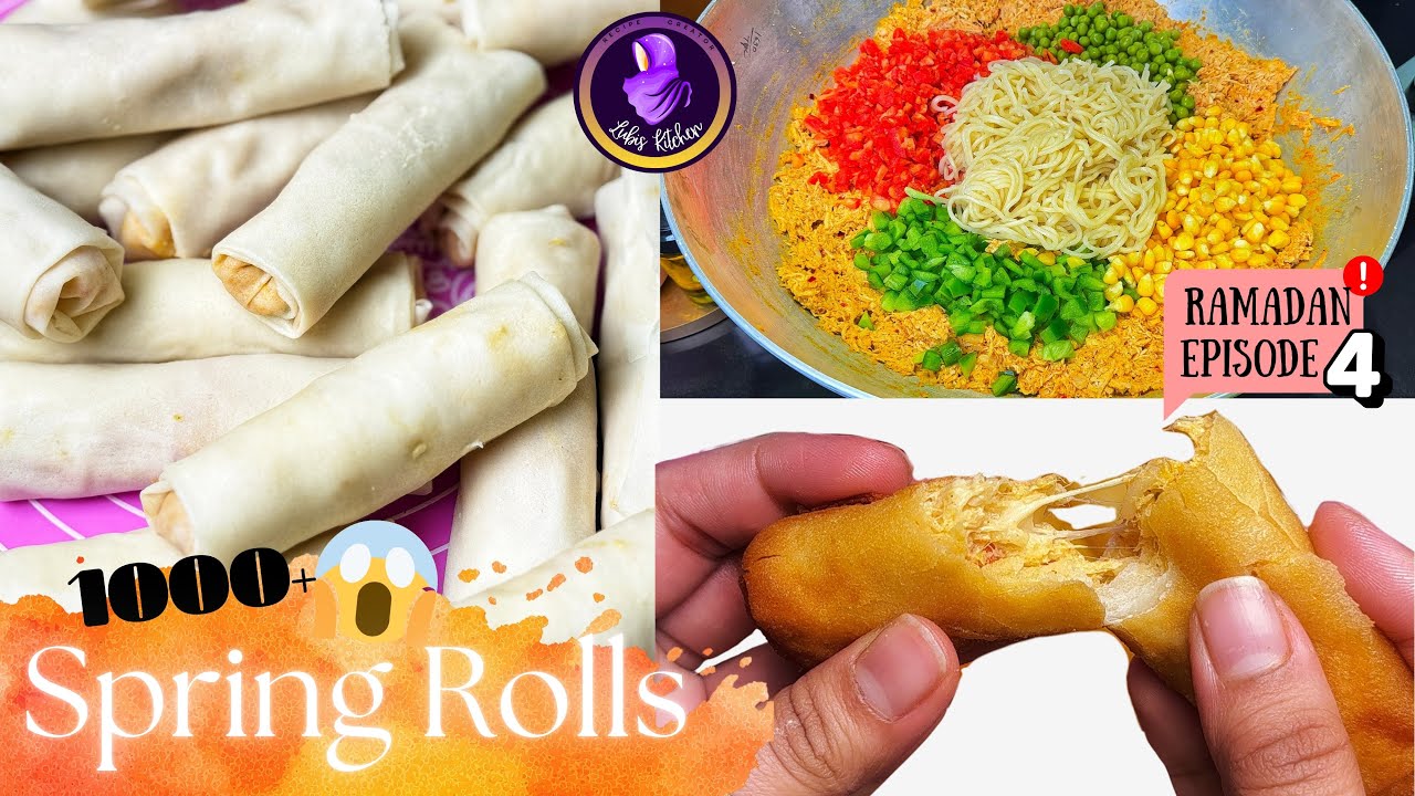 Crispy Chicken Spring Rolls 1000+ Roll Recipe | 2026 Special Ramzan Iftaar Episodes 4 | Recipe by LK