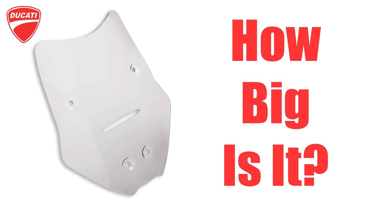 The Size of the Ducati Grand Touring Windscreen for the Multistrada V4 Family