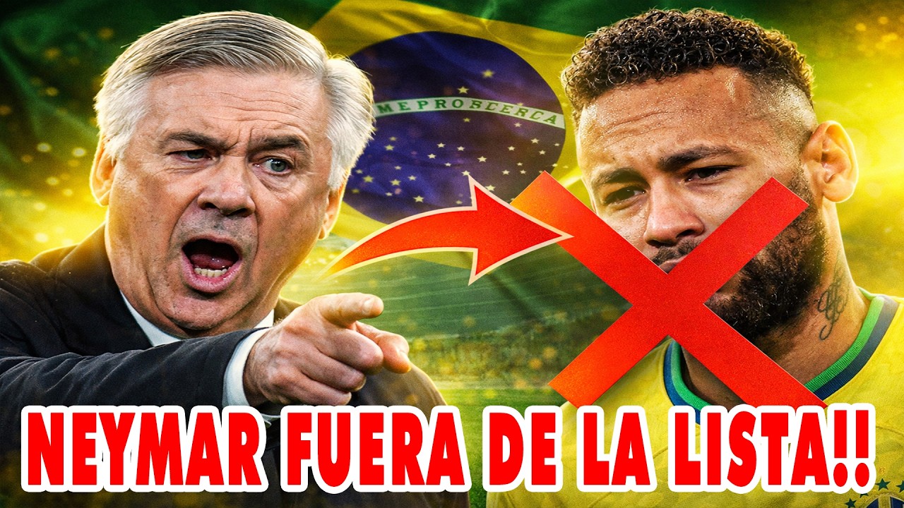 🚨 Ancelotti fue claro: Neymar no está… y el reloj corre rumbo al Mundial.