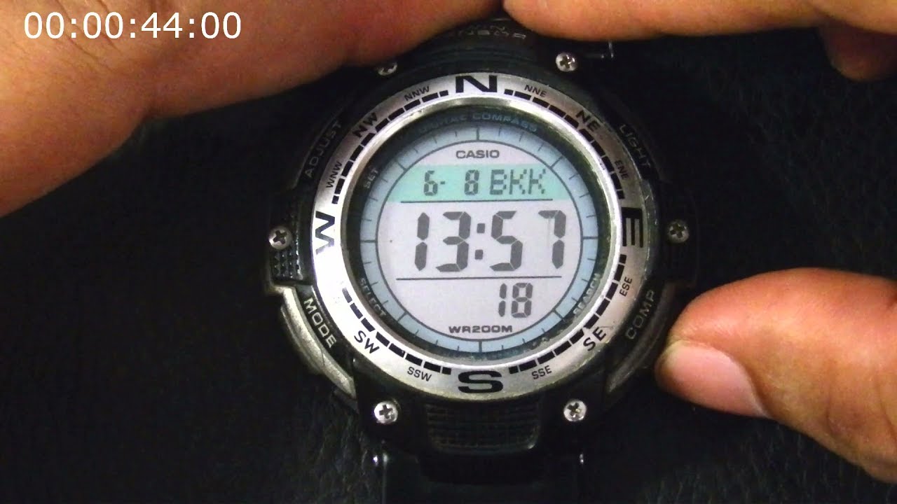 Cara Setting Arloji Casio SGW-100 (Twin Sensor)