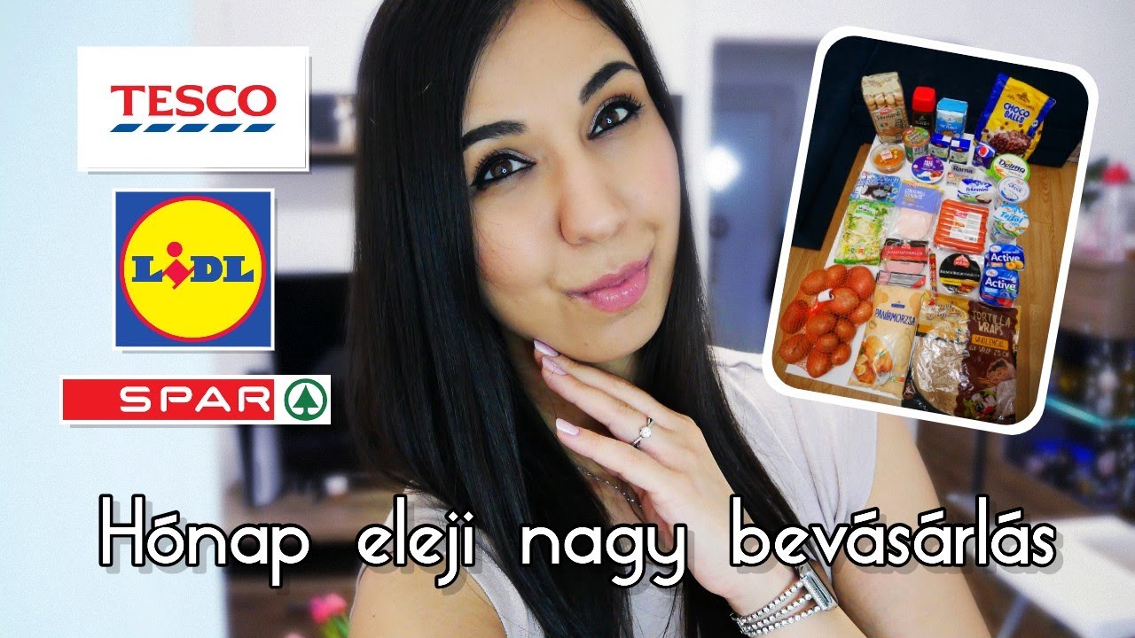 Hónap eleji nagy bevásárlás / Lidl * Tesco * Spar HAUL 🛒
