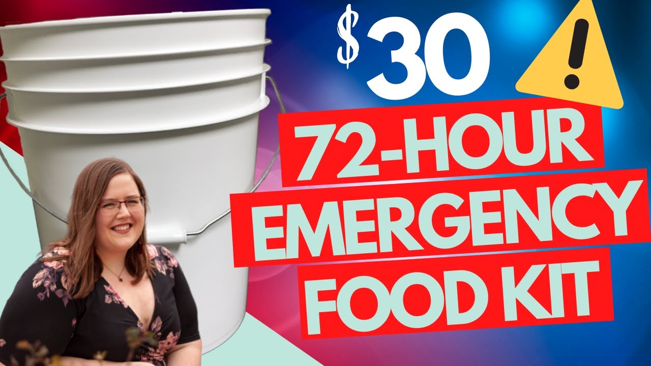 🚨 How to make a $30 72-hour EMERGENCY FOOD Preparedness Kit!  Every home needs this!