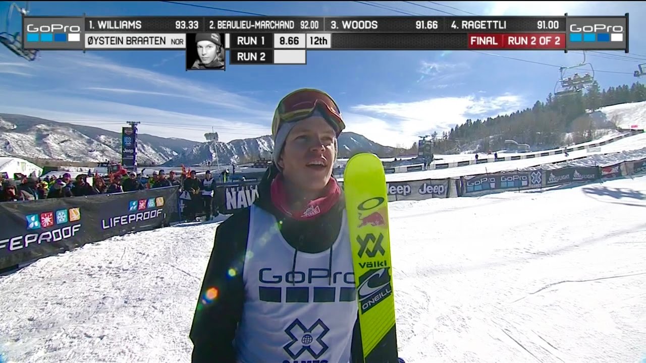 &Oslash;ystein Br&aring;ten - X Games Slopestyle 2017