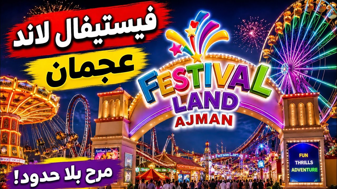 فيستيفال لاند عجمان  Festival  Land Ajman UAE 🇦🇪 