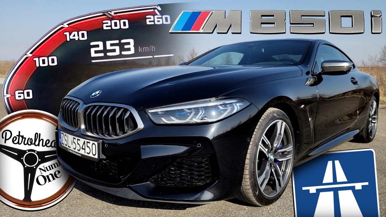 2021 BMW M850i Coupé (530 KM) | V-MAX, 0-100, 100-200 km/h, test, AUTOBAHN | 4K