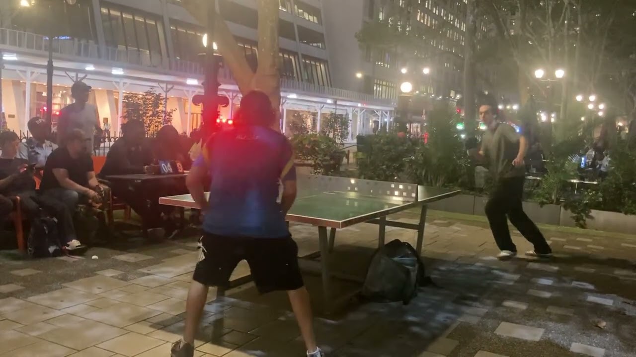 Ayman vs Ali Bryant park ping pong tournament of champions 9/24/25 championship match