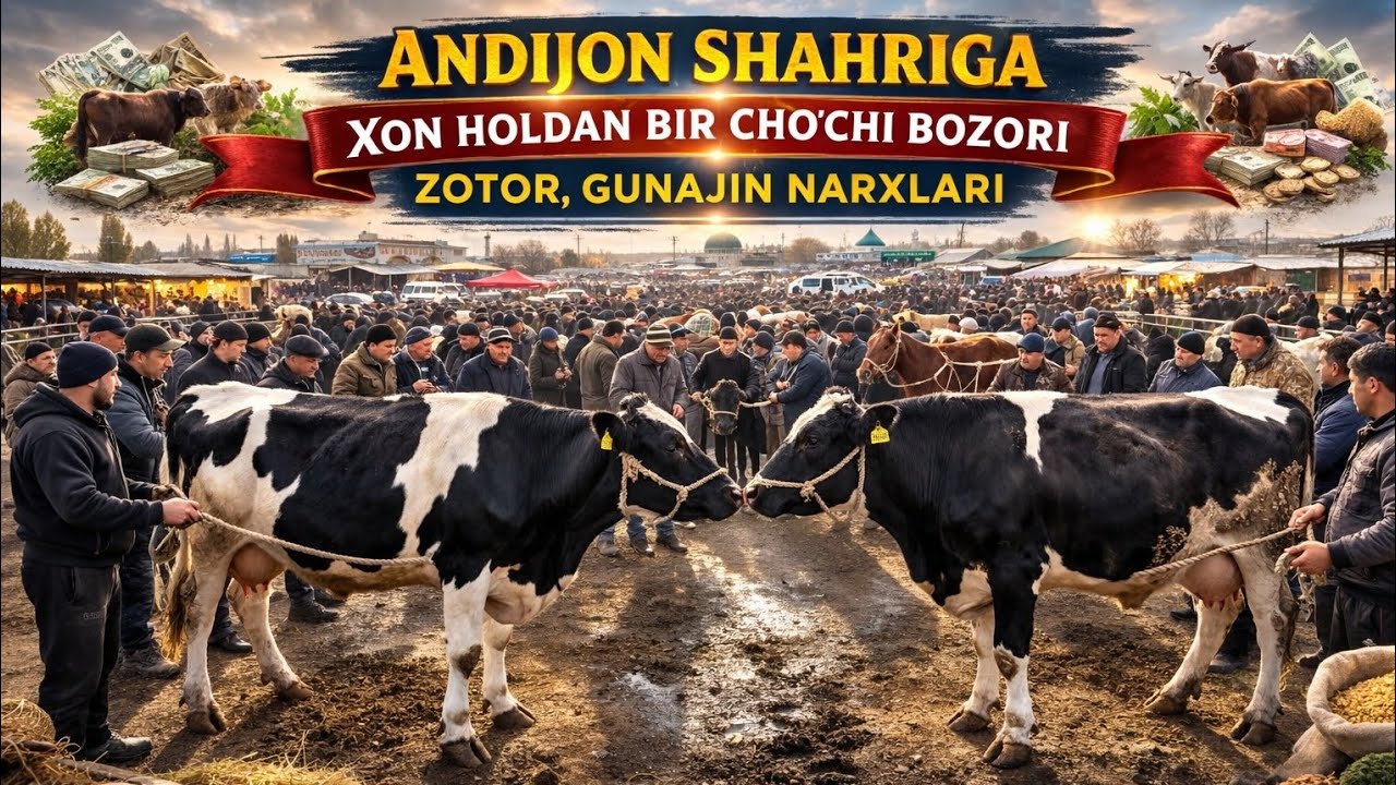 Andijon shahrixon holdonbek choja bozori zotor gunajin qatori