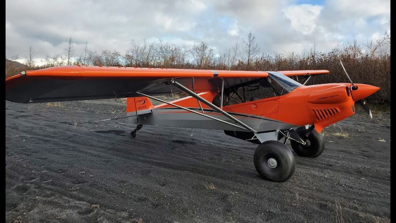 Carbon Cub FX3 Flying through the Chugach Mountains in Alaska
