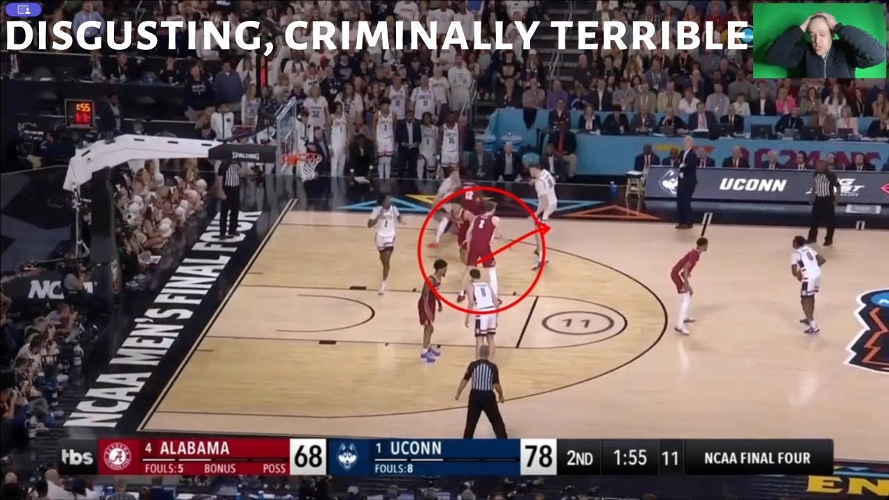 ALABAMA&rsquo;S disgusting, criminally terrible coaching vs. UCONN