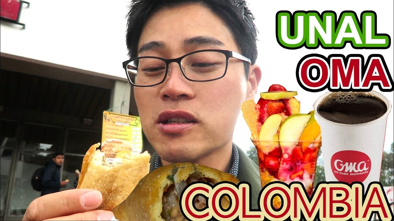 Coreano Probando Comida Callejera Colombiana l Conociendo la Mejor Univ. de COLOMBIA