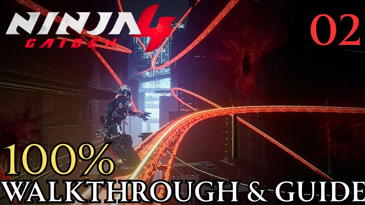 Ninja Gaiden 4 100% Часть 2 - Глава 2: Прохождение и руководство по району с привидениями