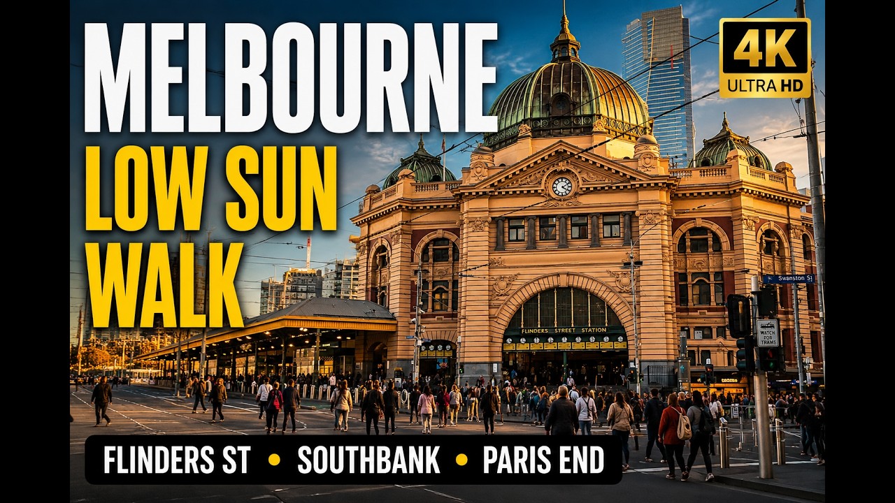 Melbourne Winter Walk 🇦🇺 Flinders Street, Southbank & Yarra River | 4K Walking Tour