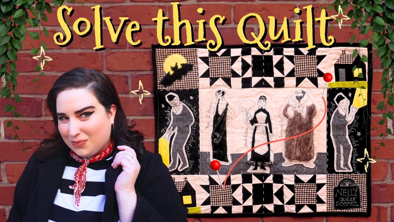 Sewing a Gothic Murder Mystery Quilt Inspired by Illustrator Edward Gorey