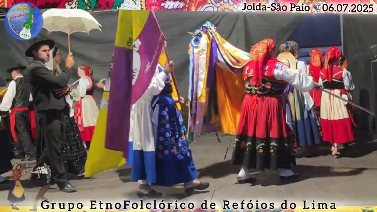 Folclore de Refóios do Lima 🪗Grupo EtnoFolclórico 🎈Jolda-São Paio 06.07.2025