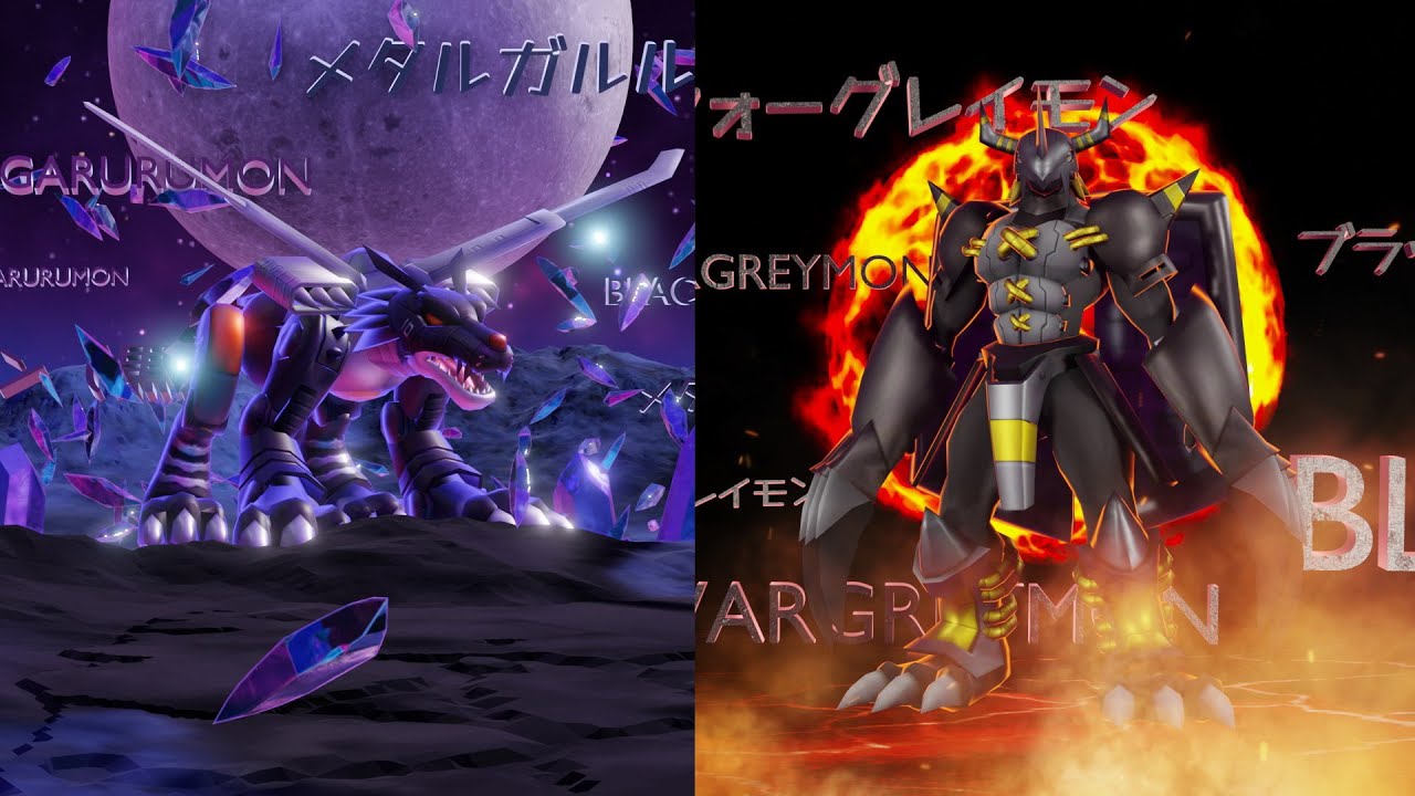 BlackAgumon & BlackGabumon Warp Evolution